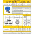 Cwx-60p Dn32 DC12V / 24V Edelstahl 316 304 Motorisierte Kugel Regelventil